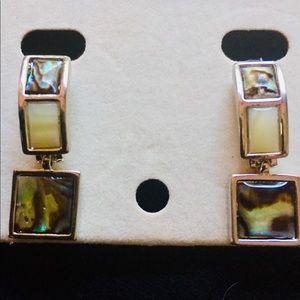 Abalone dangle earrings